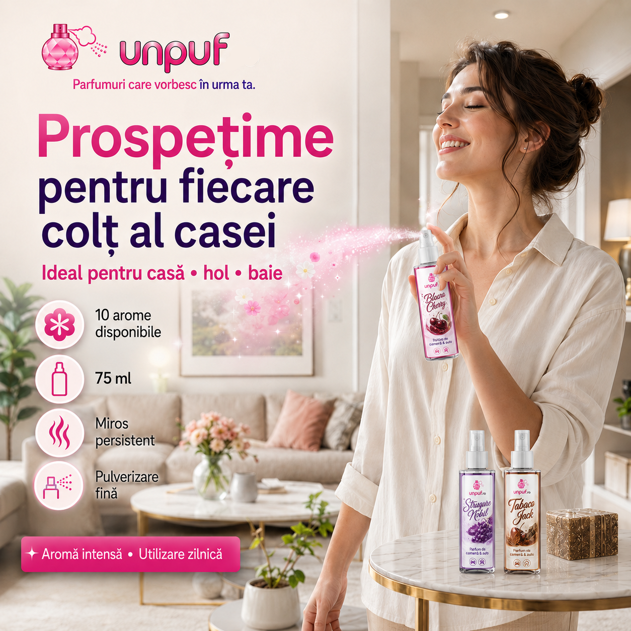 Parfum de camera si auto Unpuf