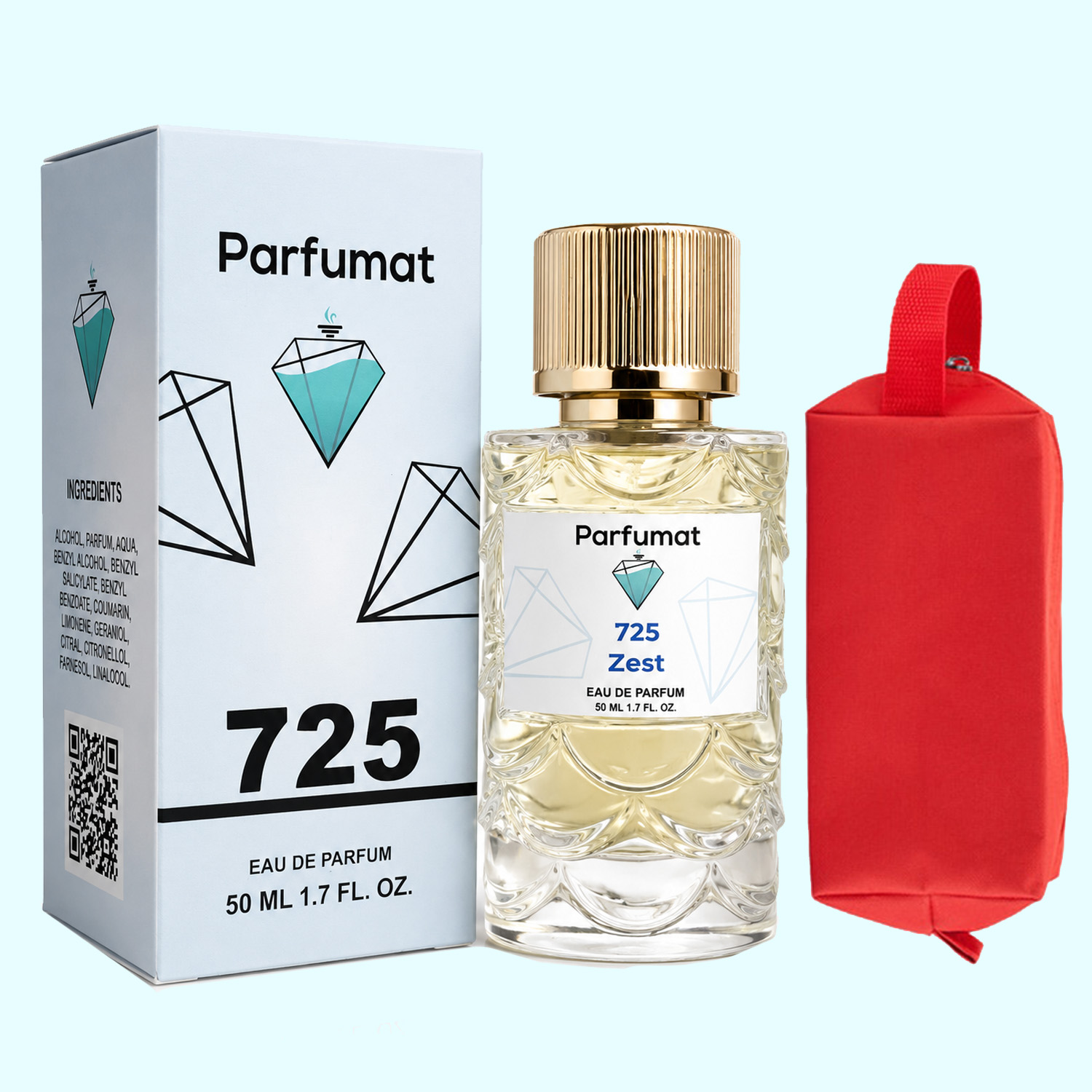 Parfumat 725 Zest, apă de parfum pentru bărbați, 50 ml