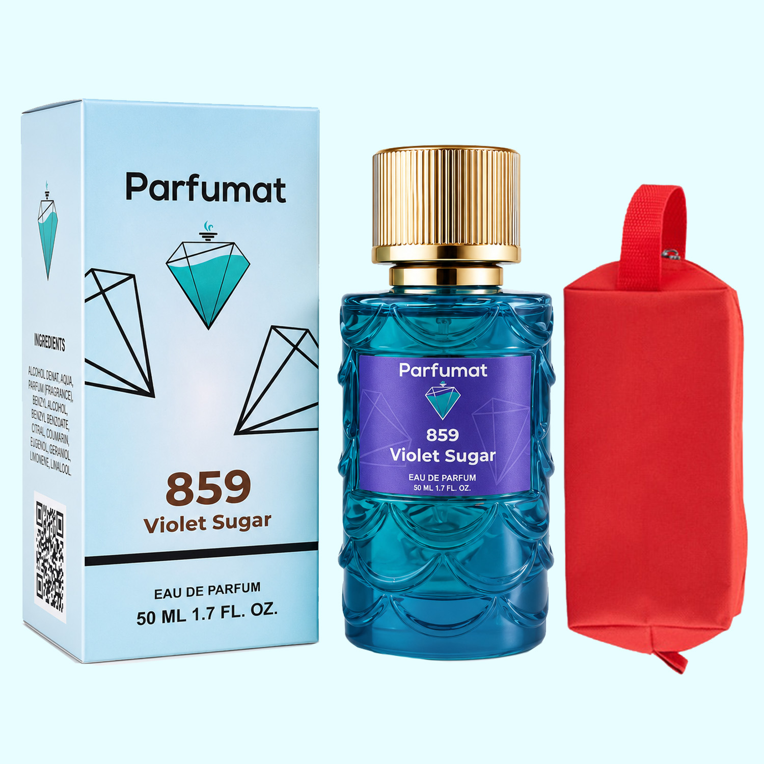 Parfumat 859 Violet Sugar, apă de parfum unisex, 50 ml