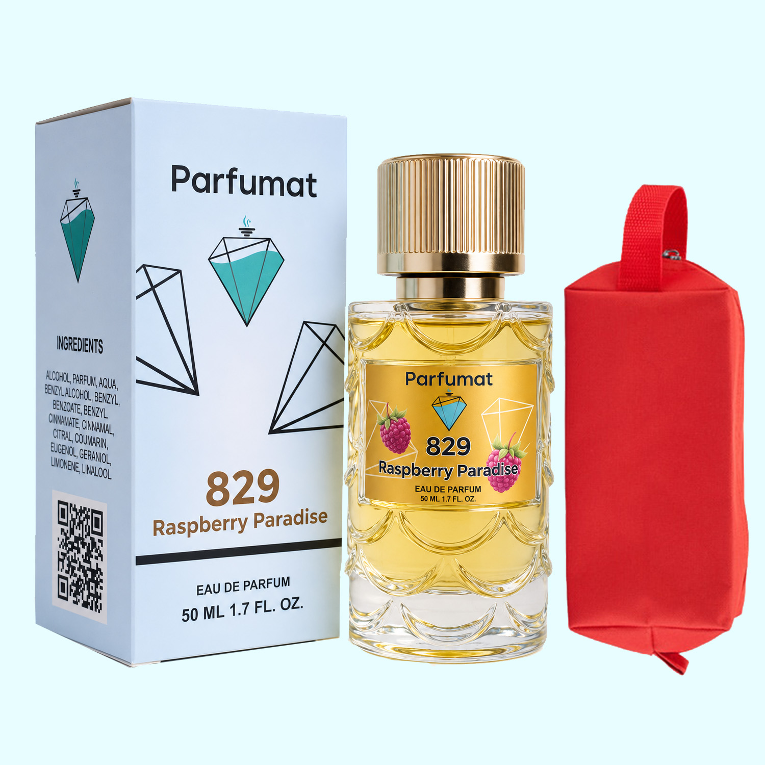 Parfumat 829 Raspberry Paradise, apă de parfum unisex, 50 ml