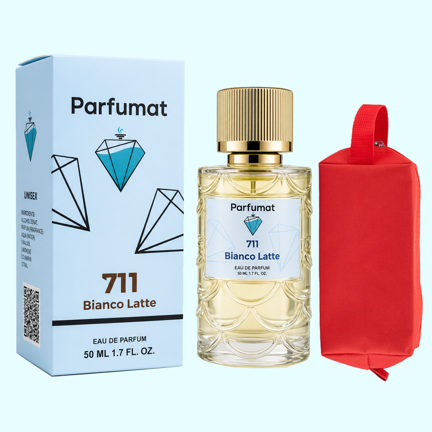 Parfumat 711 Bianco Latte, apă de parfum unisex, tester, 50 ml