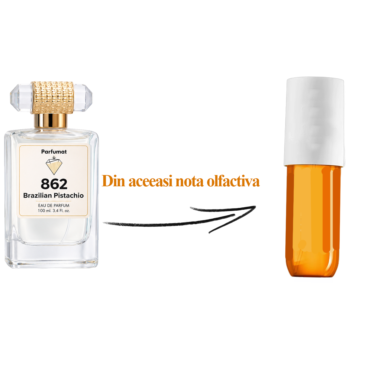 Parfum unisex gurmand cu fistic, caramel sărat și vanilie