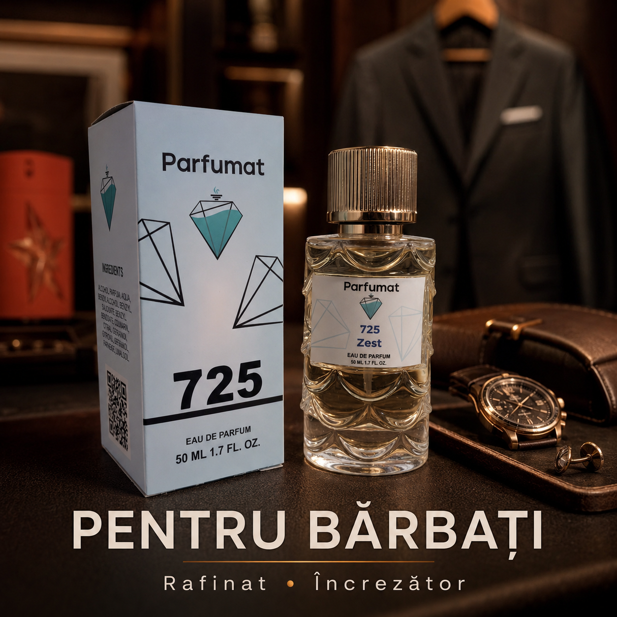 Note condimentate și aromate - Parfumat 725 Zest pentru bărbați