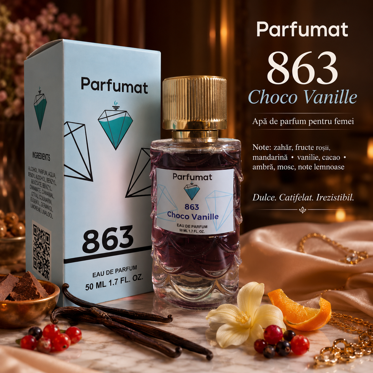 Note de mijloc cremoase de vanilie și cacao