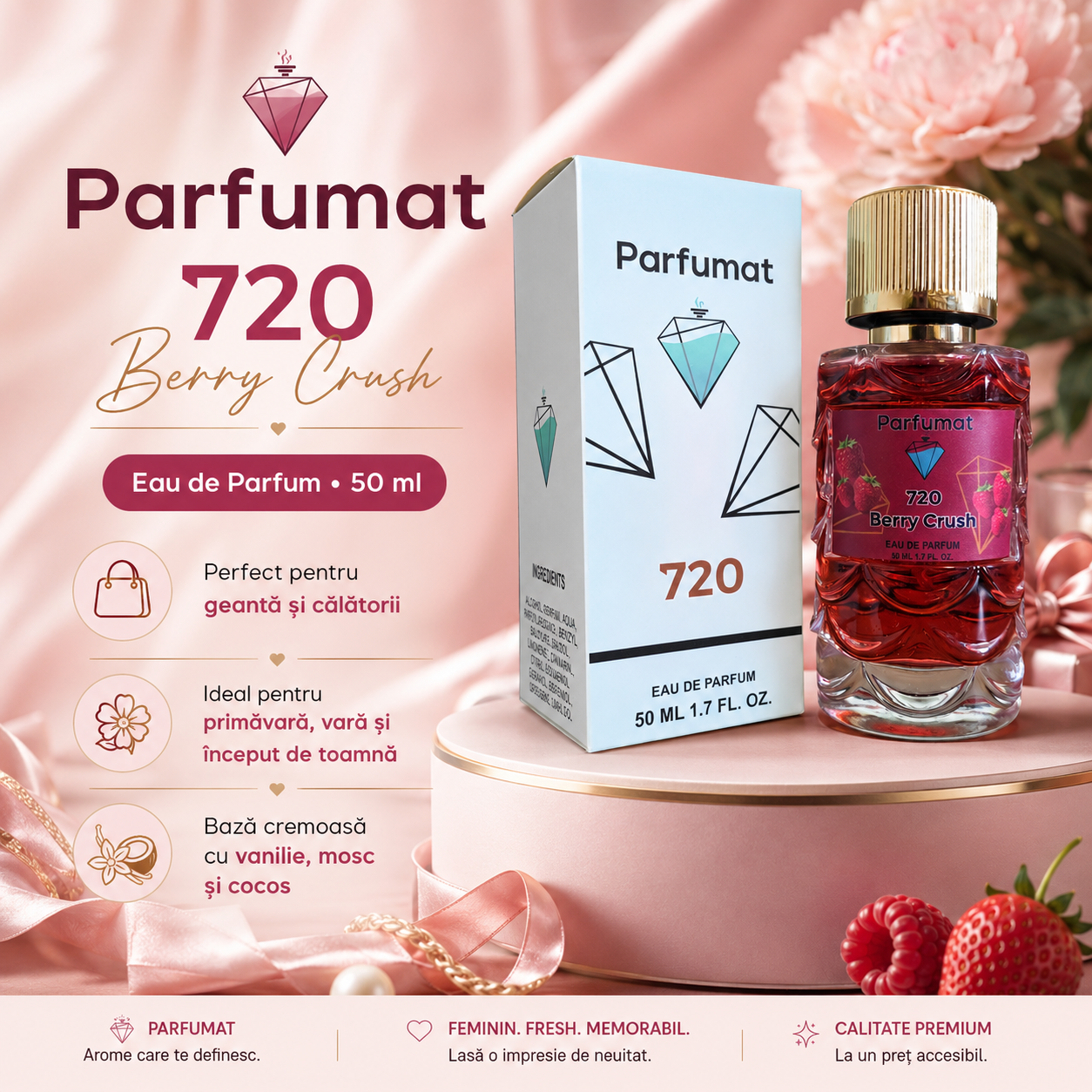 Parfumat 720 Berry Crush pentru ieșiri, întâlniri și vacanțe