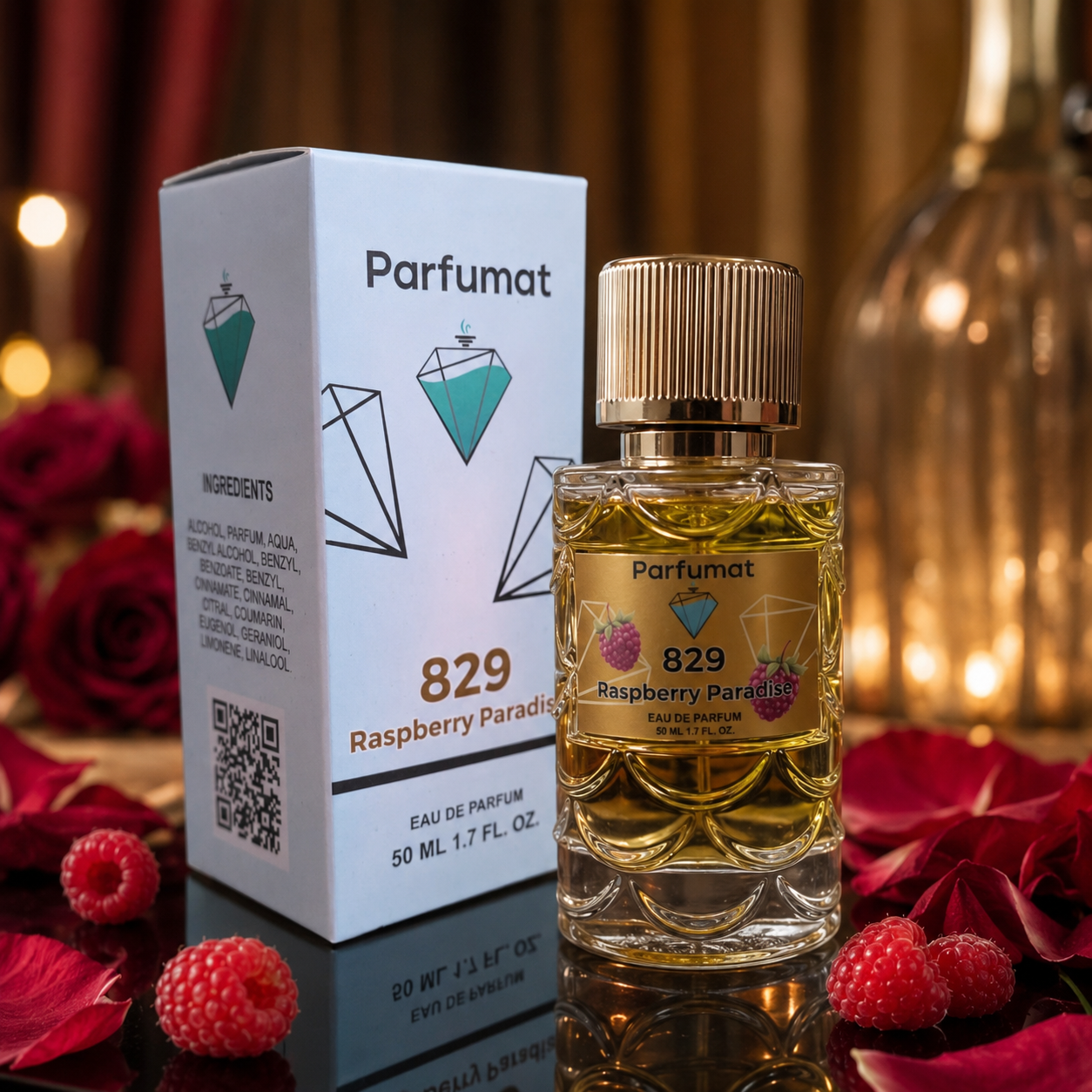 Parfumat 829 Raspberry Paradise pentru seri, &icirc;nt&acirc;lniri și evenimente speciale