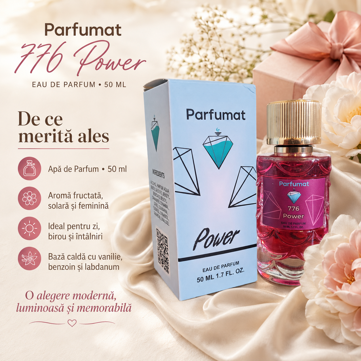 Parfumat 776 Power pentru zi, birou și întâlniri