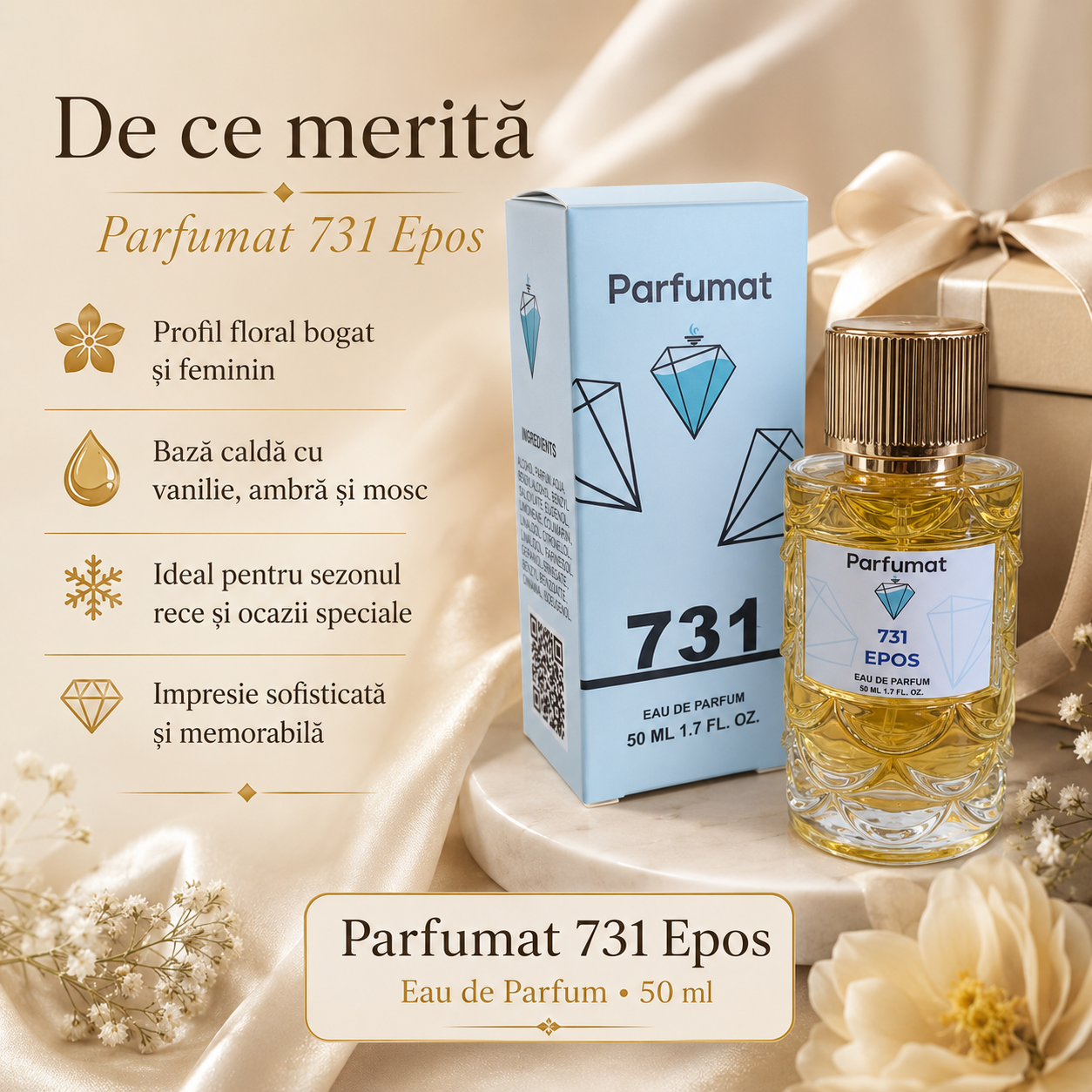 Parfumat 731 Epos pentru seri, întâlniri și evenimente speciale