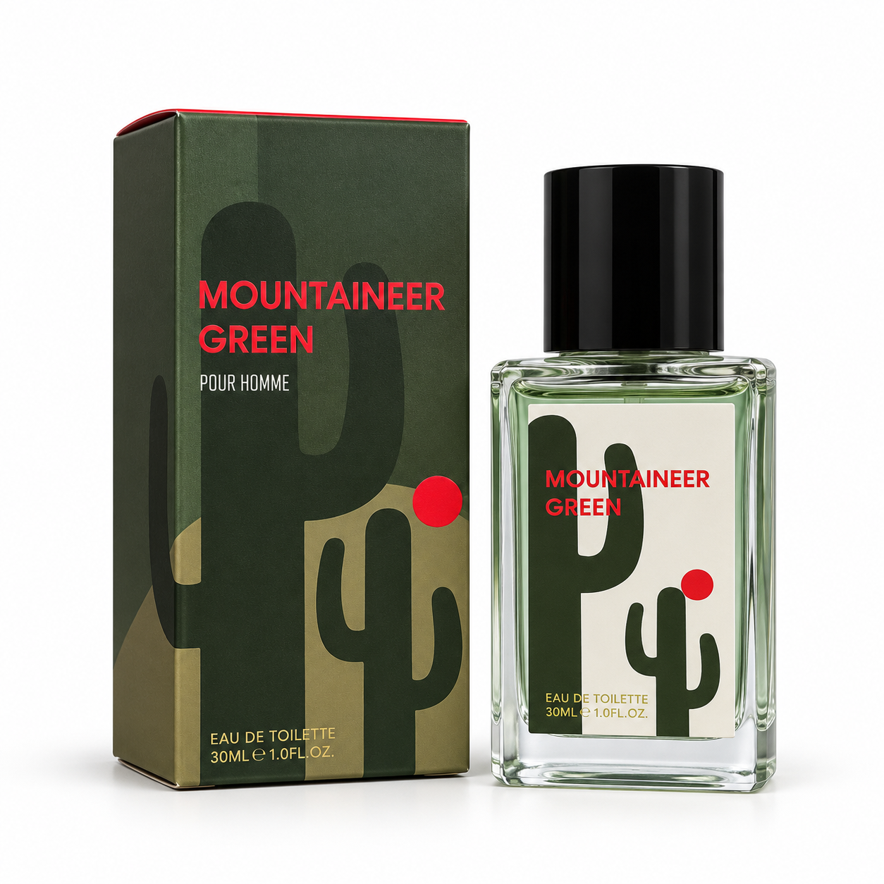 Parfum barbati VV Love Mountaineer Green Pour Homme Eau de Toilette EDT 30 ml flacon transparent si ambalaj verde