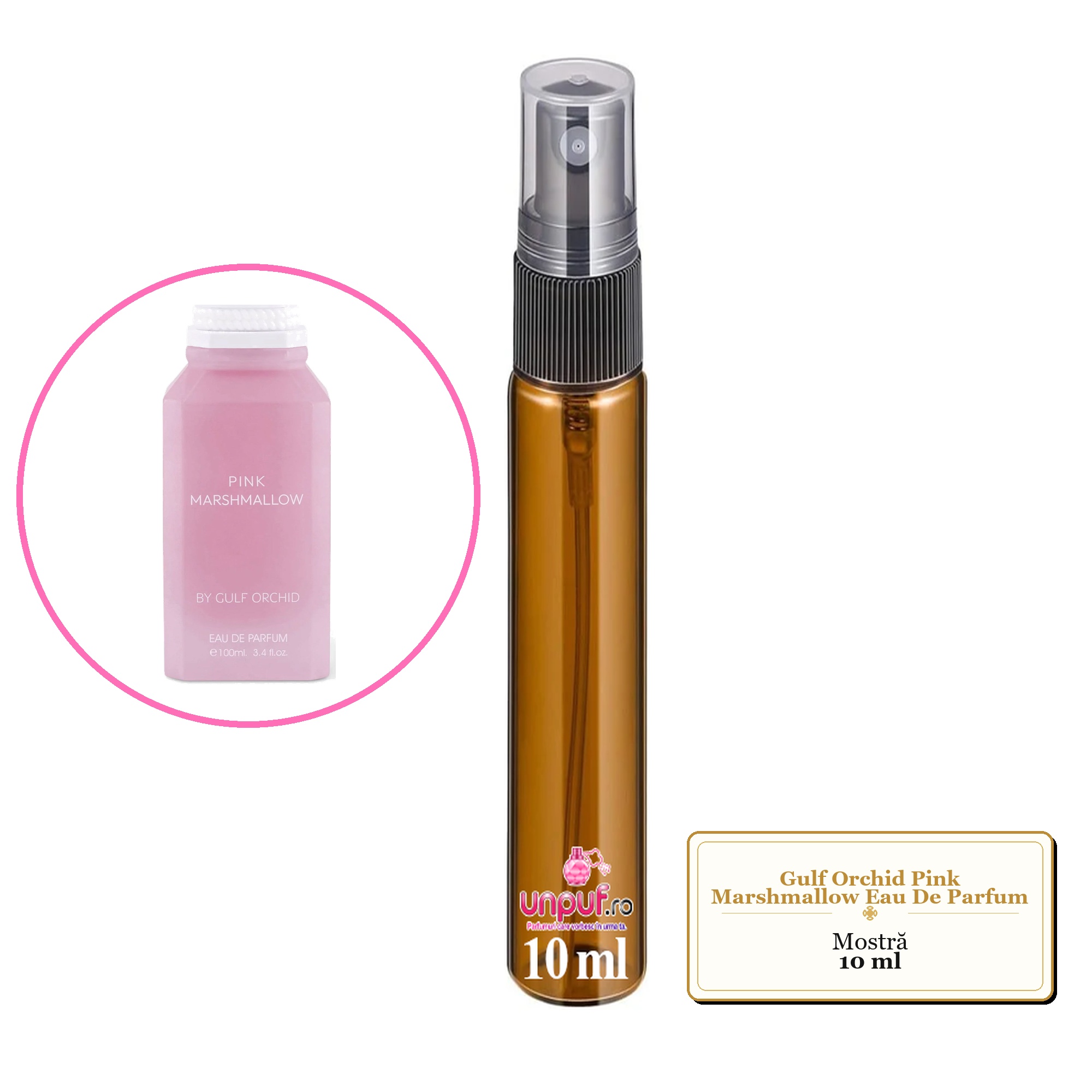 Mostra fiola din Parfumul Gulf Orchid Pink Marshmallow Eau De Parfum, decant sticla cu pulverizator