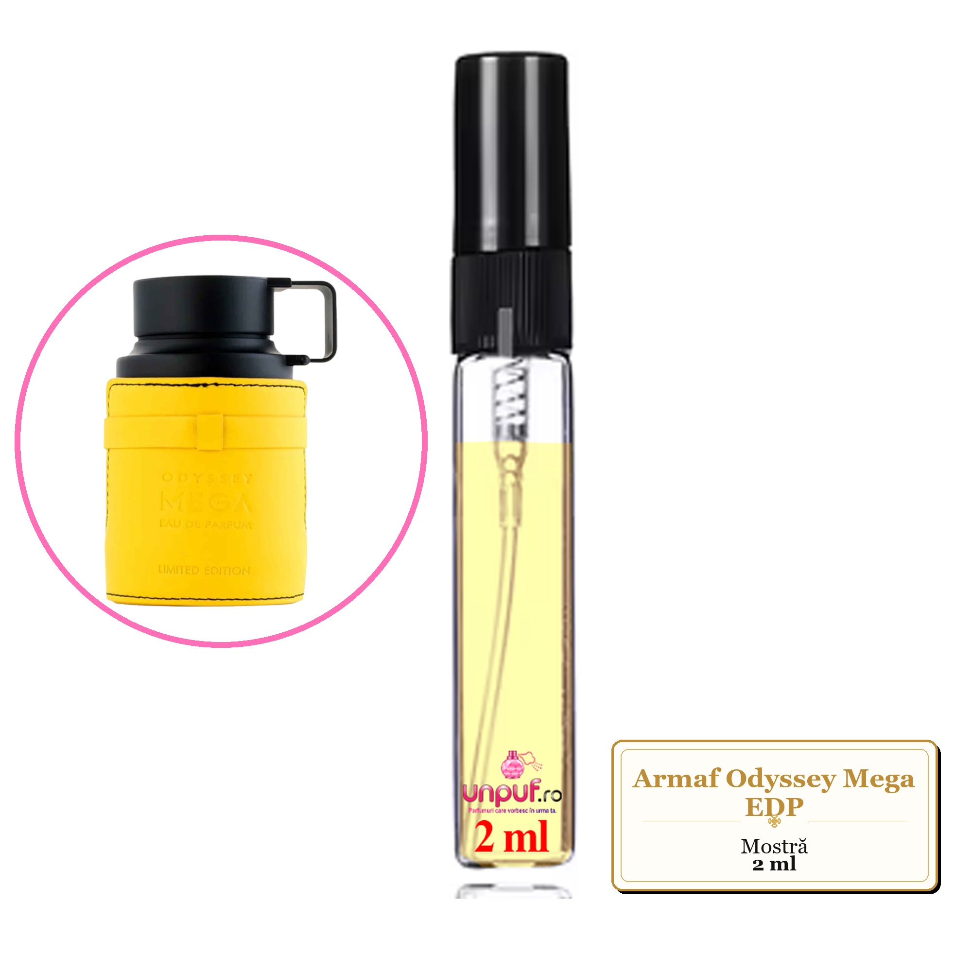 Mostra Fiola Din Parfumul Armaf Odyssey Mega Eau De Parfum , Decant Sticla Cu Pulverizator