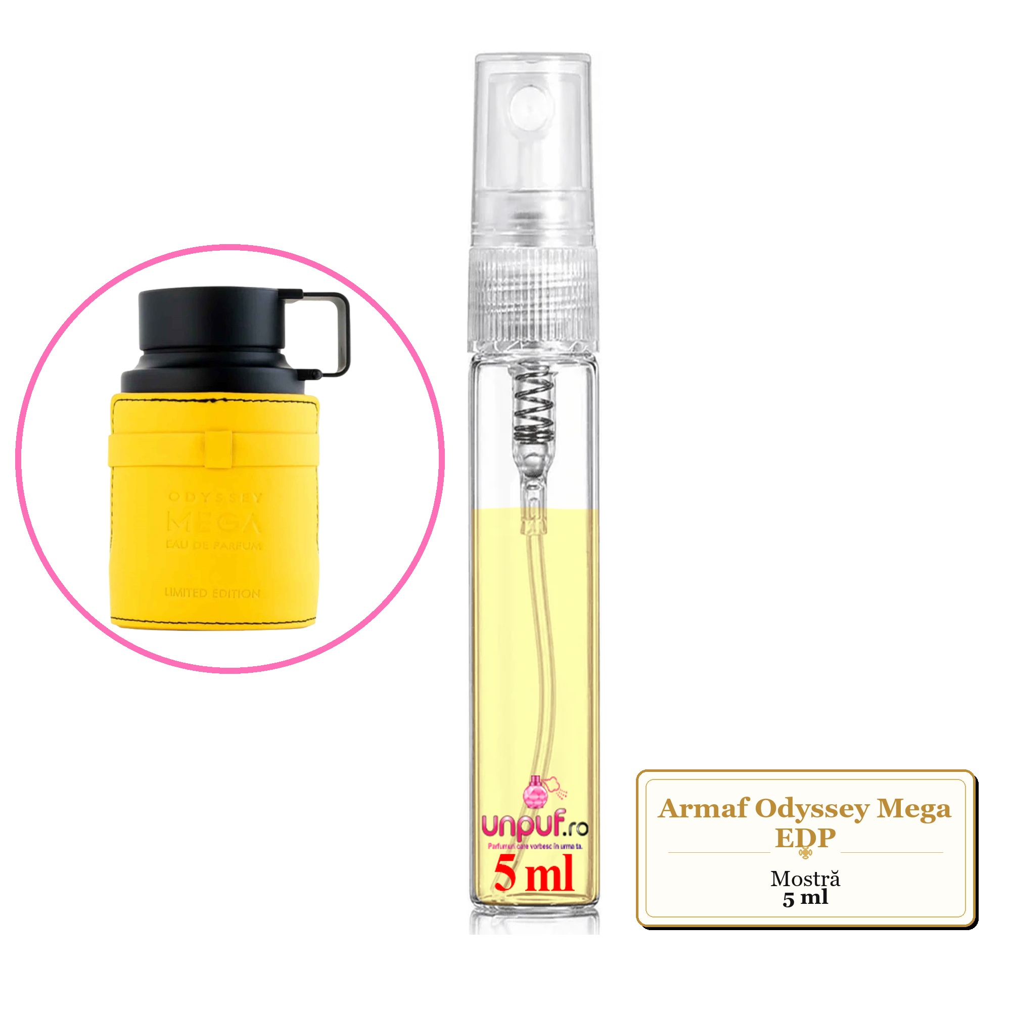 Mostra Fiola Din Parfumul Armaf Odyssey Mega Eau De Parfum , Decant Sticla Cu Pulverizator