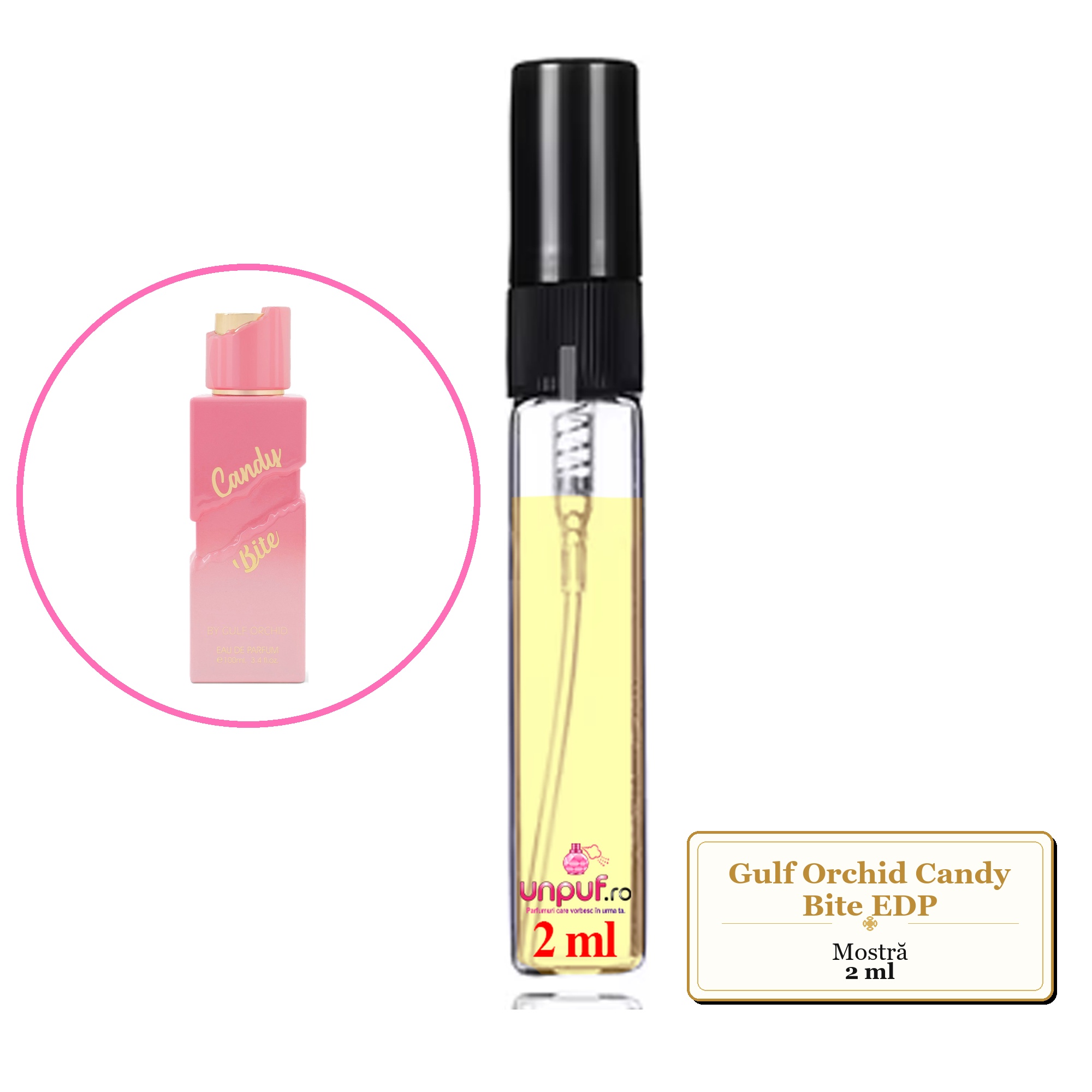 Mostra Fiola Din Parfumul Gulf Orchid Candy Bite Eau De Parfum , Decant Sticla Cu Pulverizator