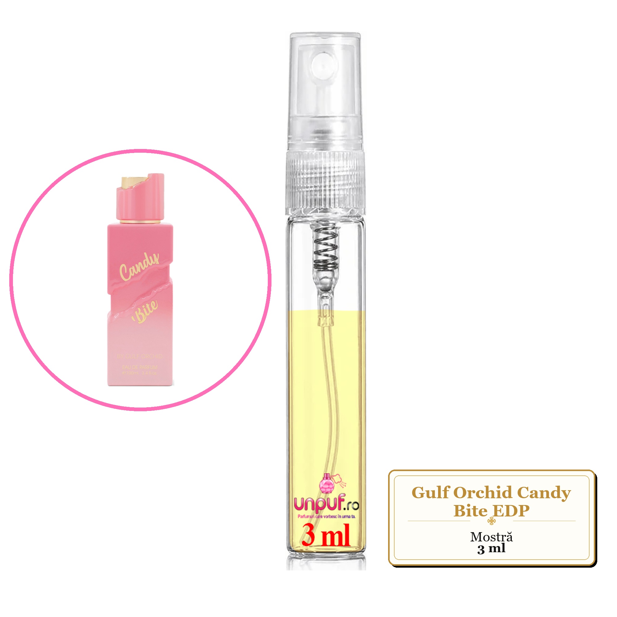 Mostra Fiola Din Parfumul Gulf Orchid Candy Bite Eau De Parfum , Decant Sticla Cu Pulverizator