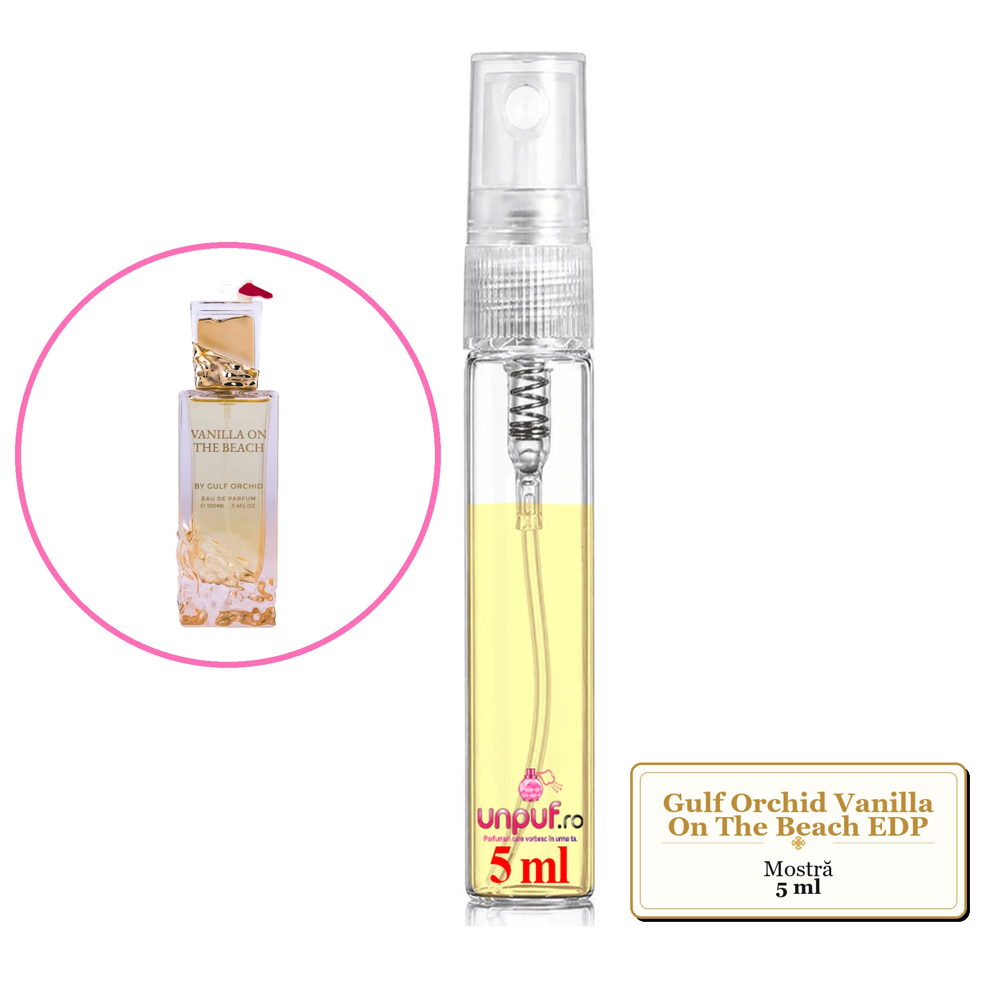 Mostra Fiola Din Parfumul Gulf Orchid Vanilla On The Beach Eau De Parfum , Decant Sticla Cu Pulverizator