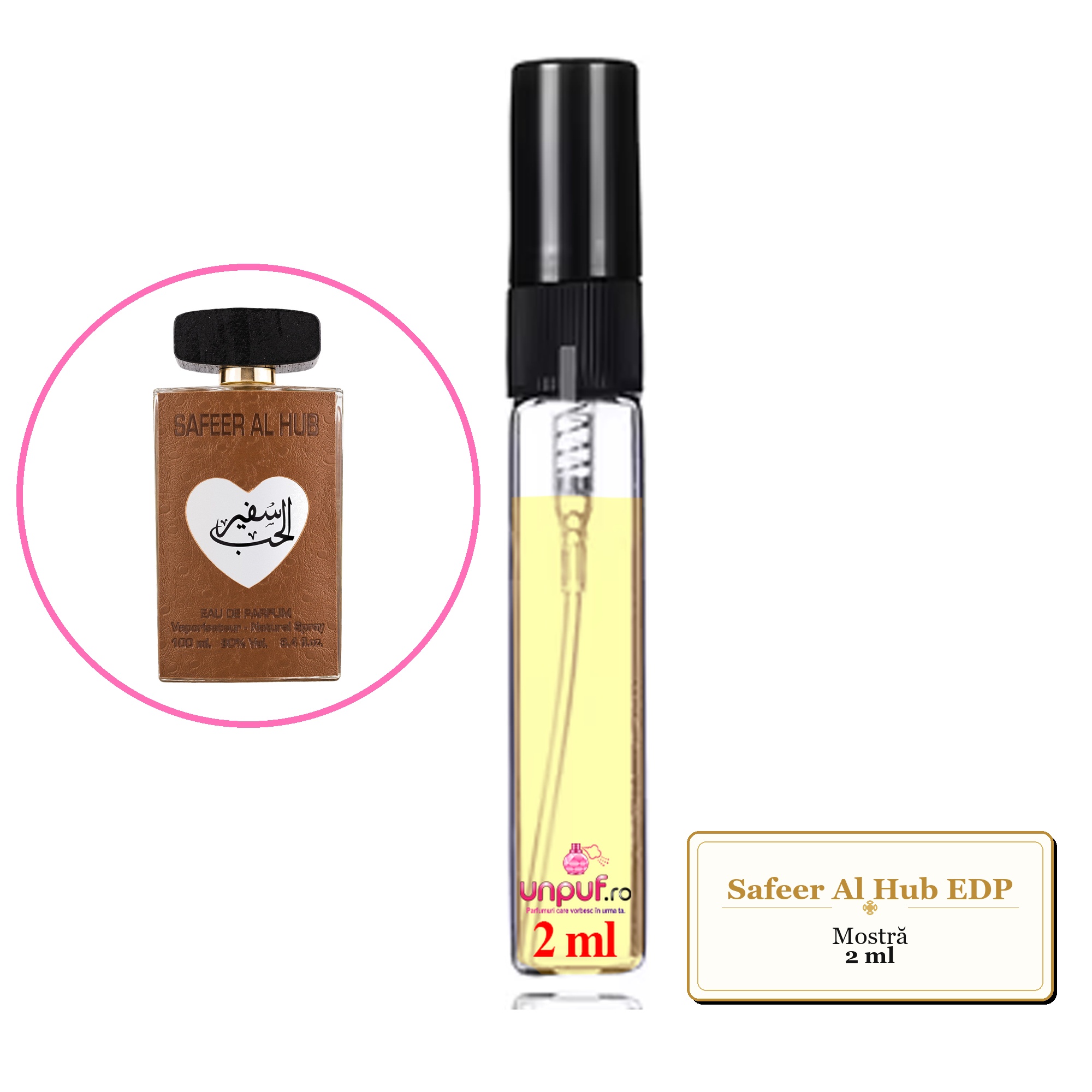 Mostra Fiola Din Parfumul Safeer Al Hub Eau De Parfum , Decant Sticla Cu Pulverizator
