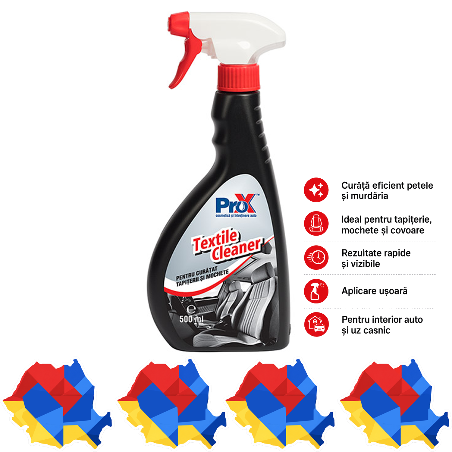 PRO X Textile Cleaner 500 ml detergent pentru textile