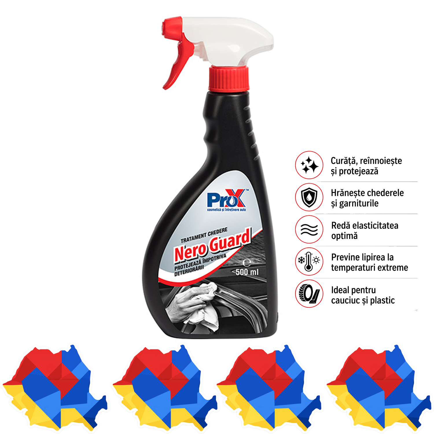 PRO X Nero Guard tratament pentru cauciuc plastic chedere și anvelope