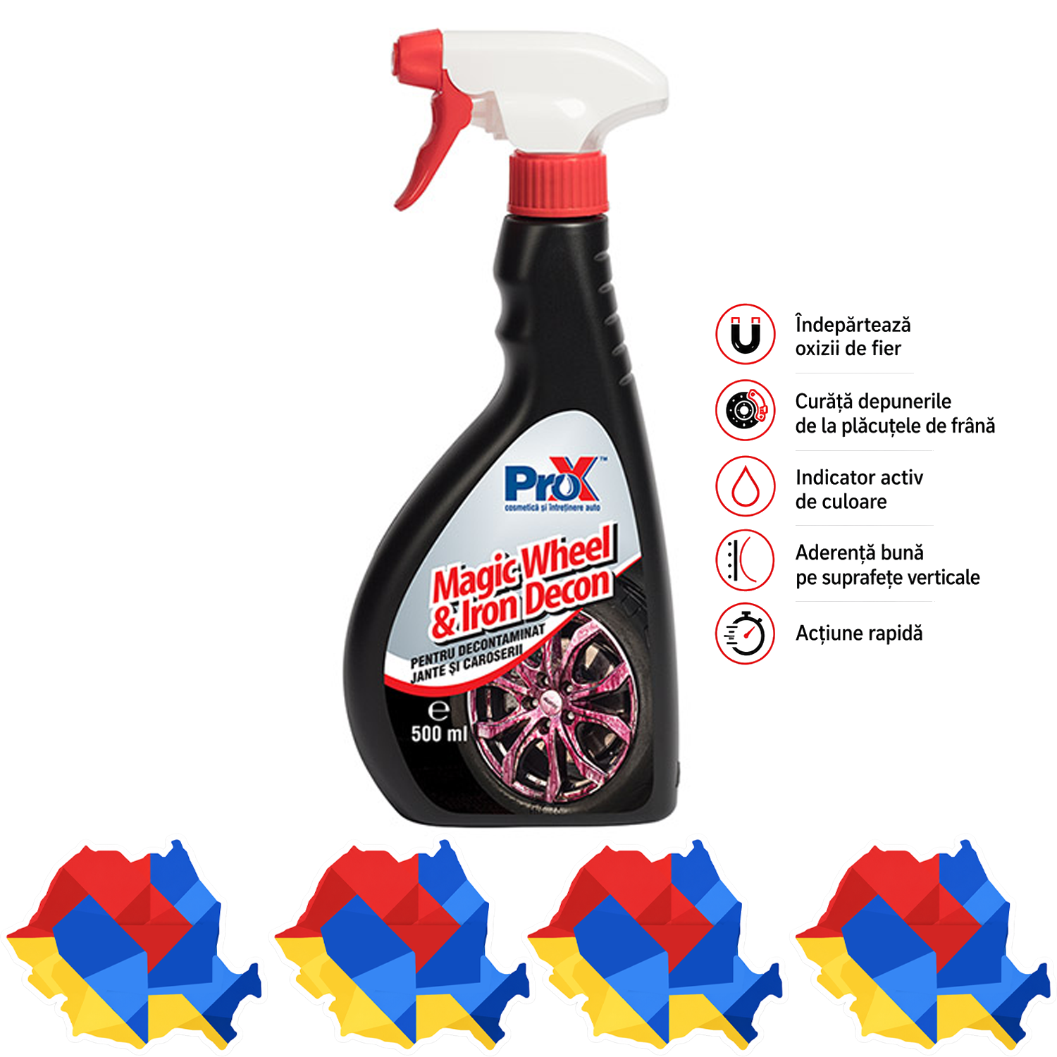 PRO X Magic Wheel & Iron Decon fallout remover pH neutru