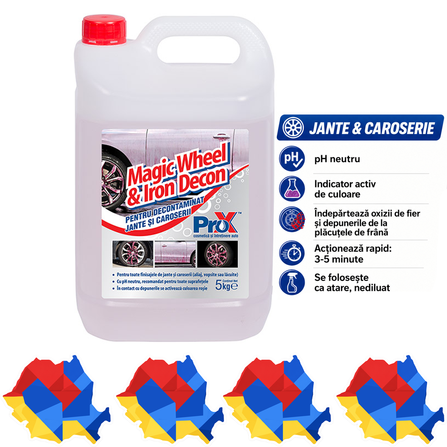 Magic Wheel & Iron Decon fallout remover pH neutru pentru jante și caroserie