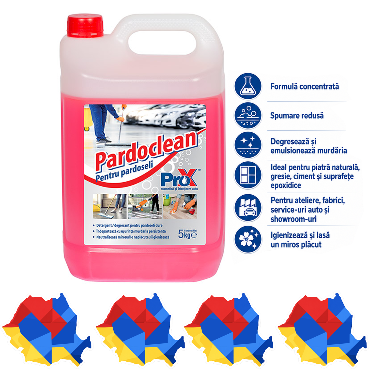 Pardoclean detergent degresant pentru pardoseli dure 5 kg
