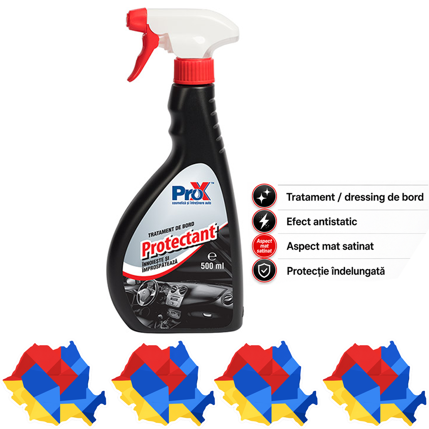 PRO X Protectant 500 ml dressing pentru bord și interior auto