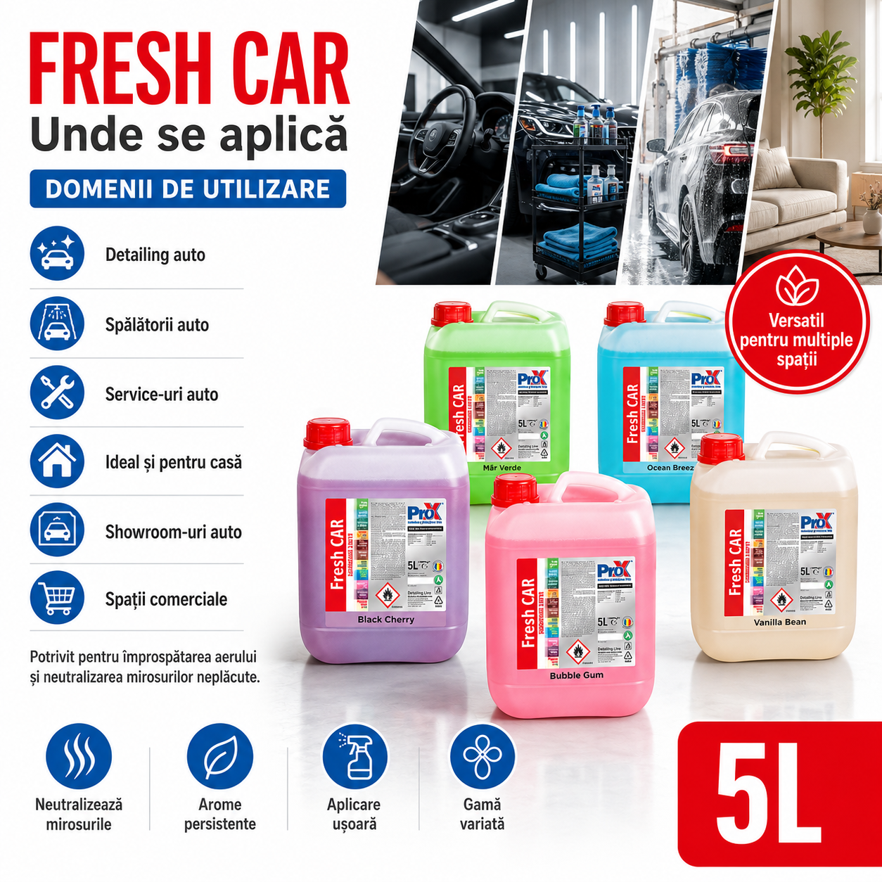 PRO X Fresh CAR odorizant auto parfum persistent