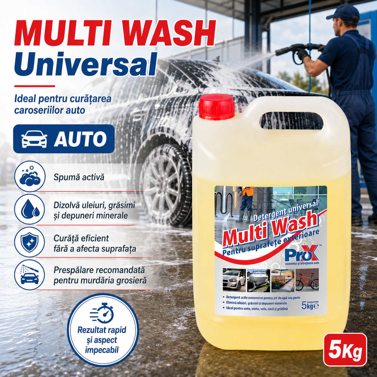 Detergent Multi Wash Universal pentru auto moto bicicletă barcă rulotă