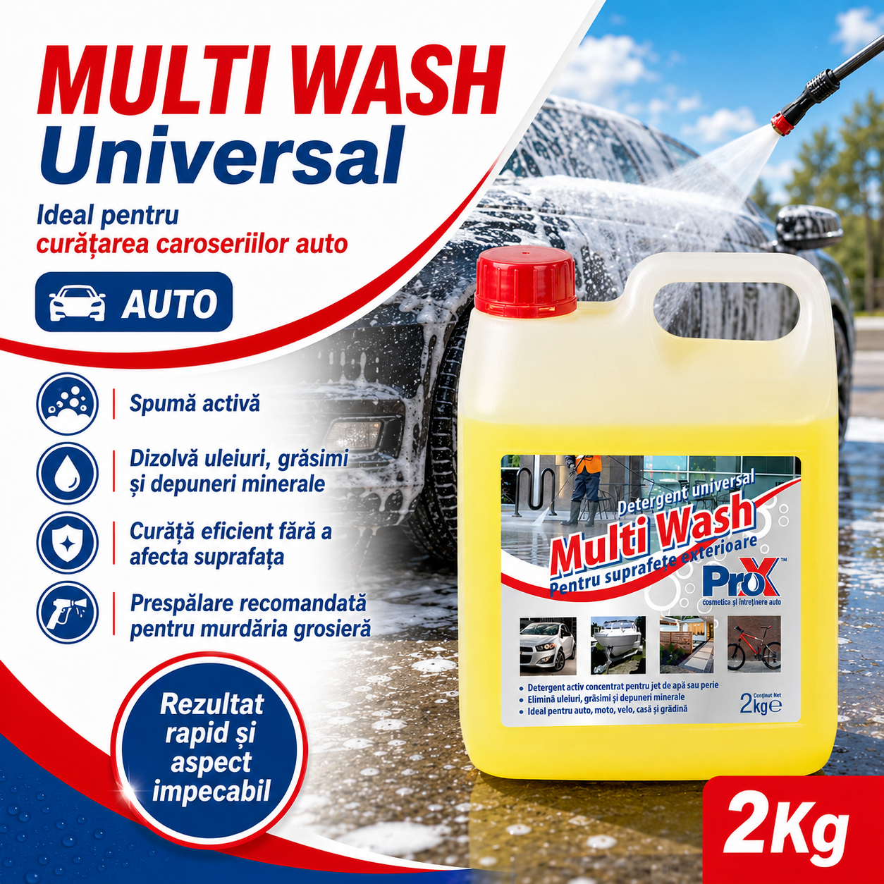 Multi Wash Universal pentru auto moto bicicletă barcă remorcă rulotă