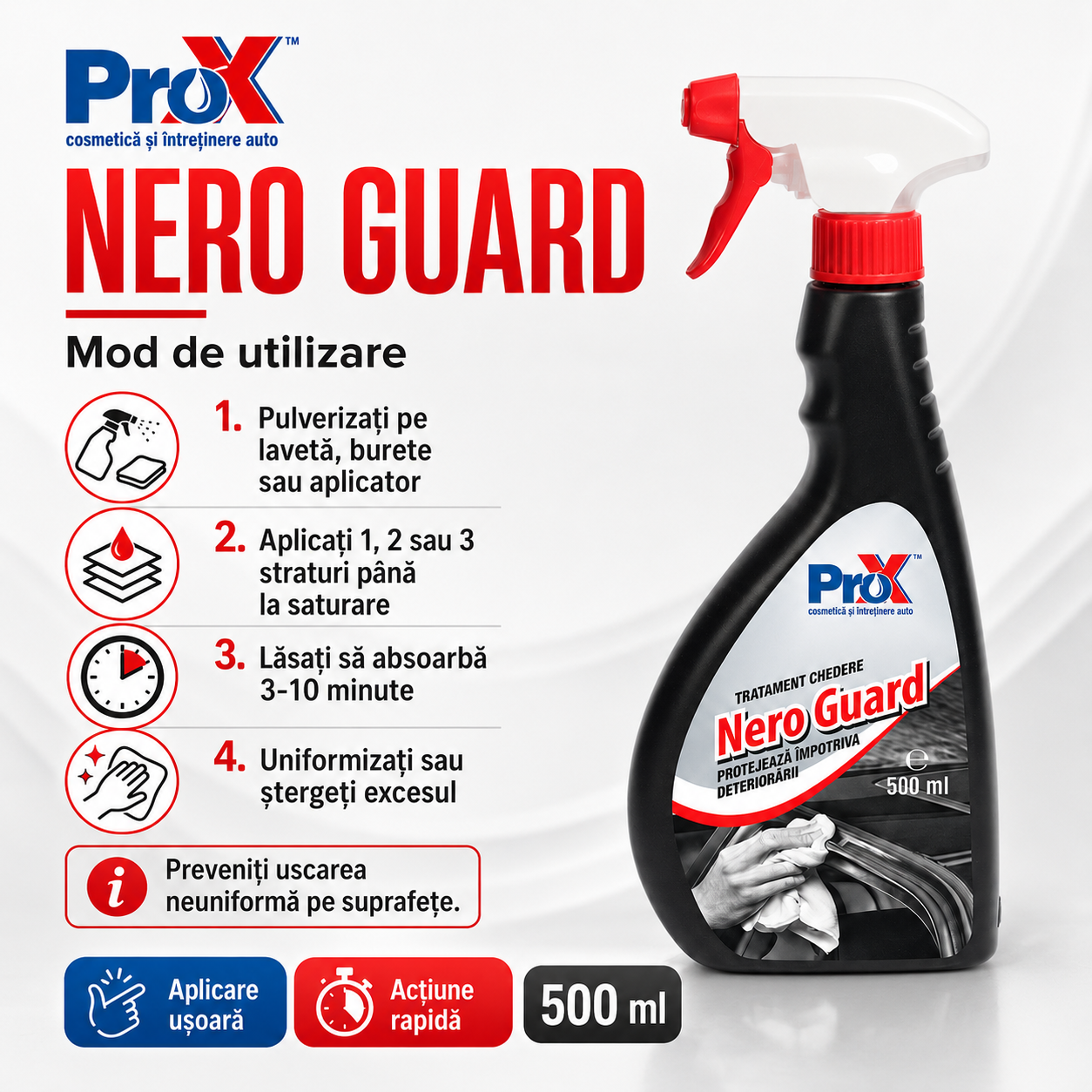 PRO X Nero Guard pentru anvelope plastice și garnituri auto