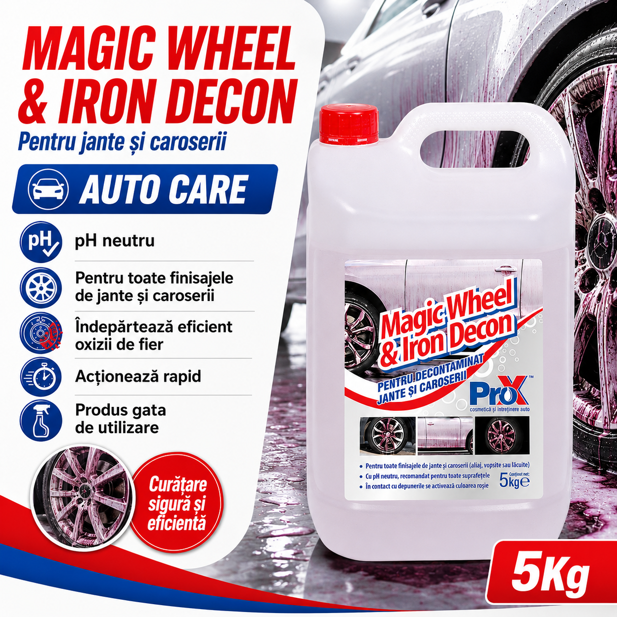 Magic Wheel & Iron Decon recomandări nu aplicați pe suprafețe fierbinți nu lăsați să se usuce