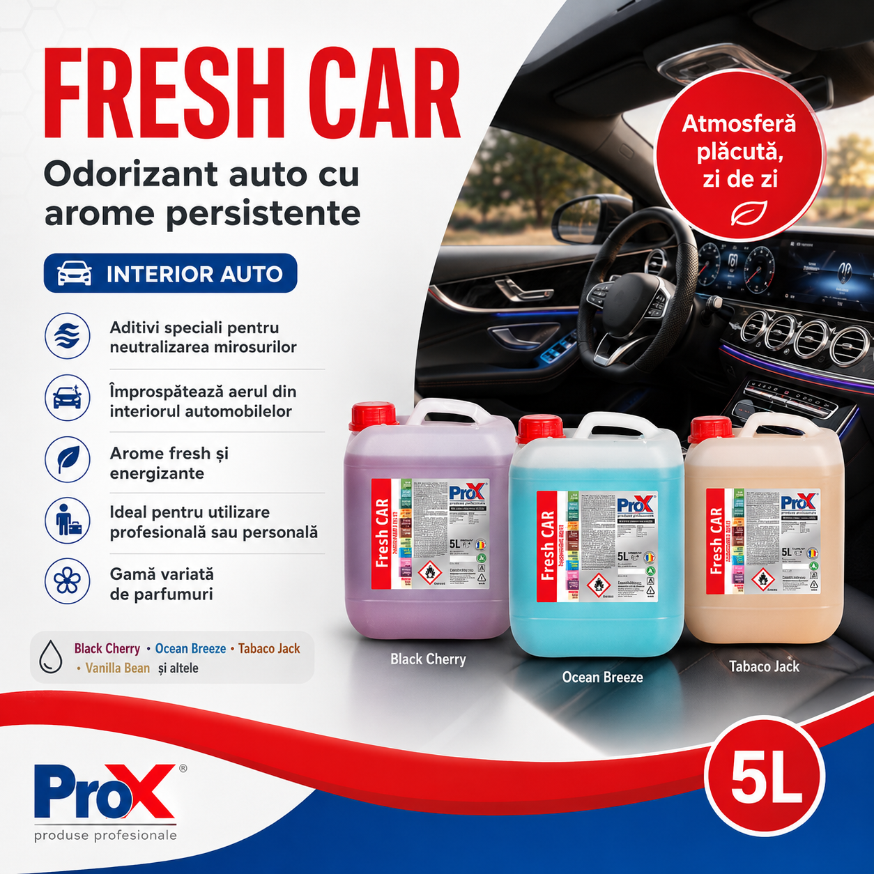 Instrucțiuni utilizare odorizant auto PRO X Fresh CAR