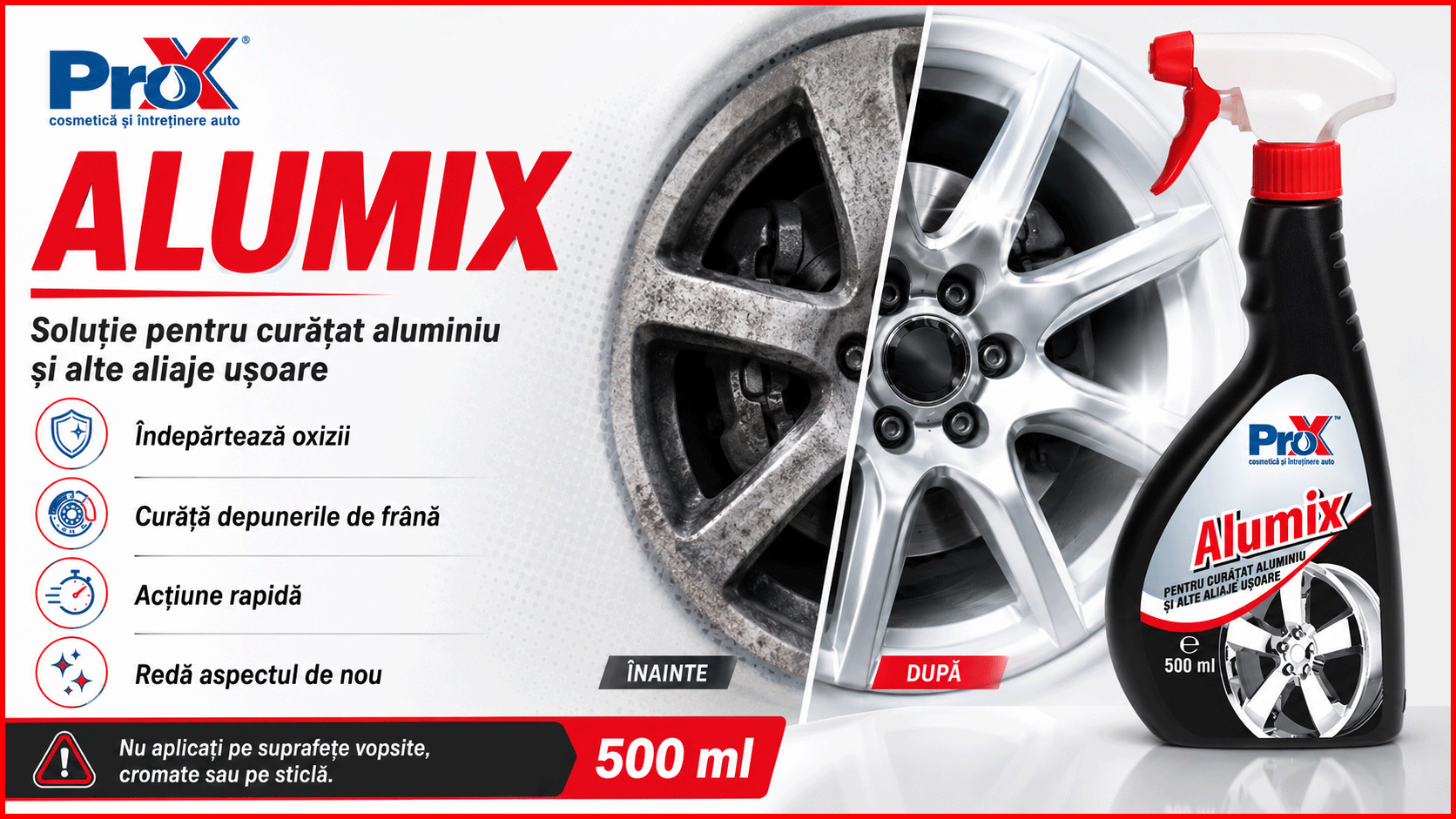 PRO X Alumix soluție pentru curățat aluminiu și aliaje ușoare