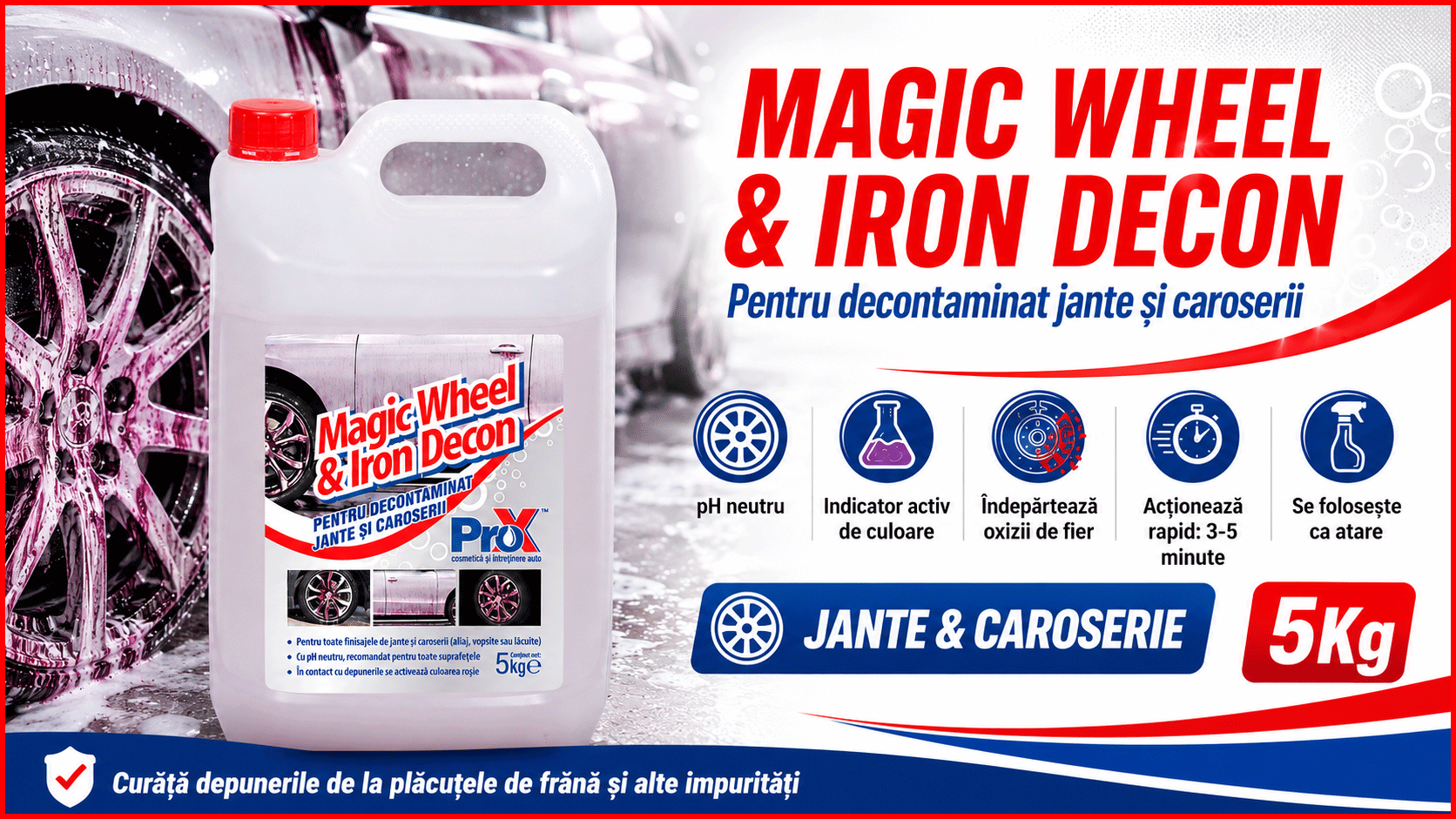 Magic Wheel & Iron Decon 5 kg soluție pentru decontaminat jante și caroserii